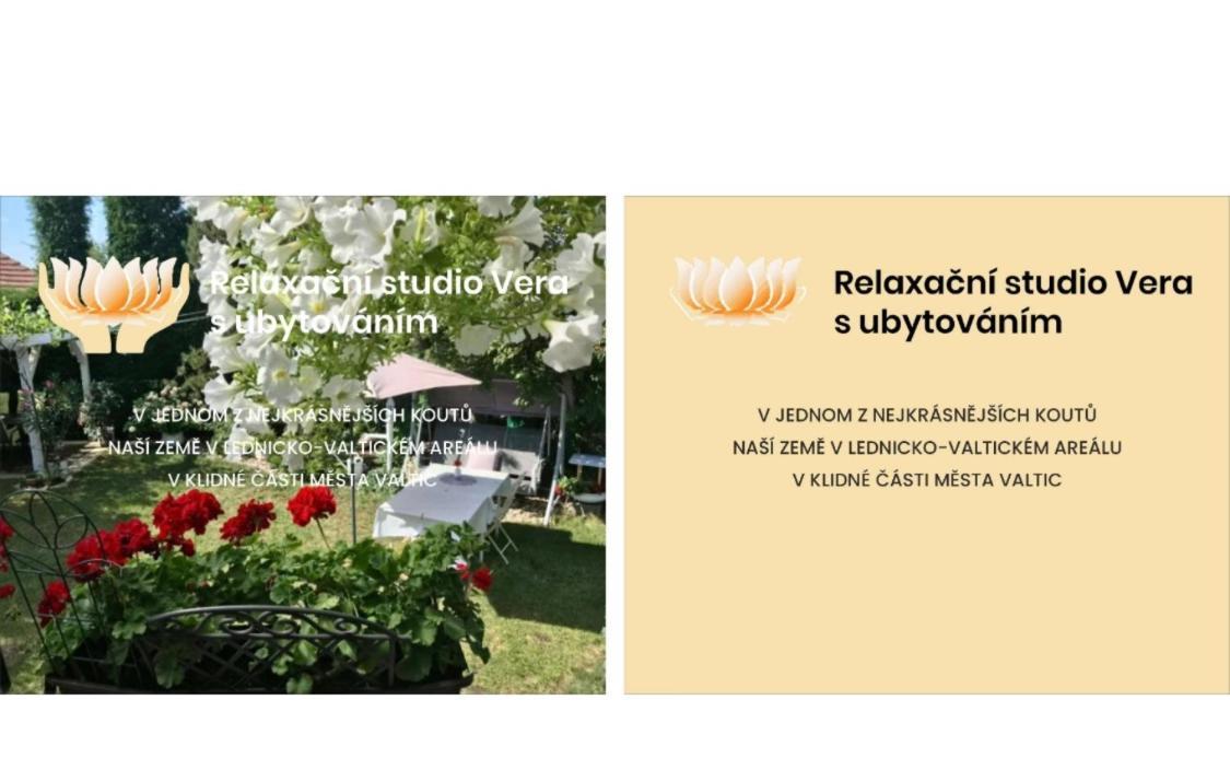 Relaxační studio VERA s UBYTOVÁNÍM Valtice Esterno foto